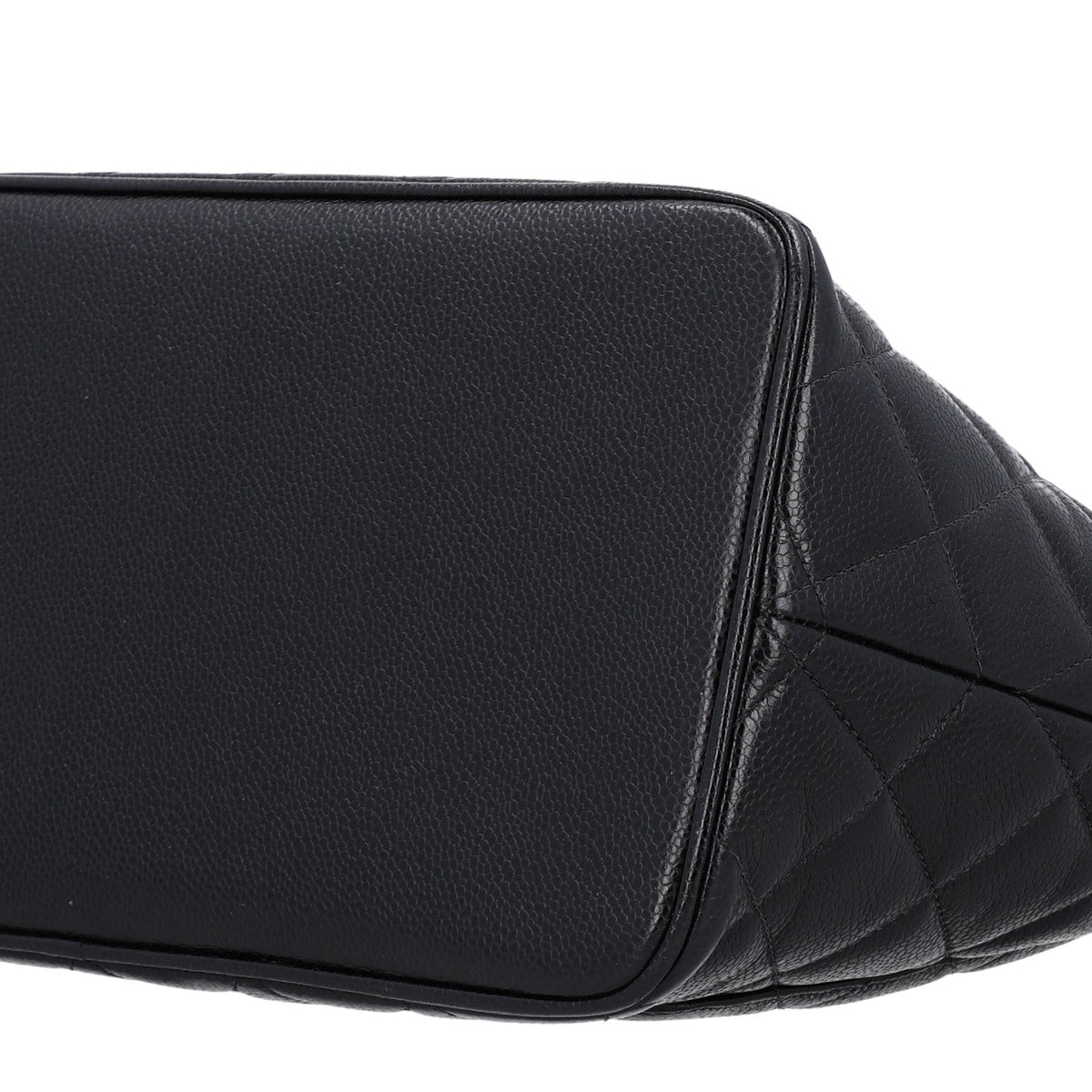 Quilted Caviar Tote Bag