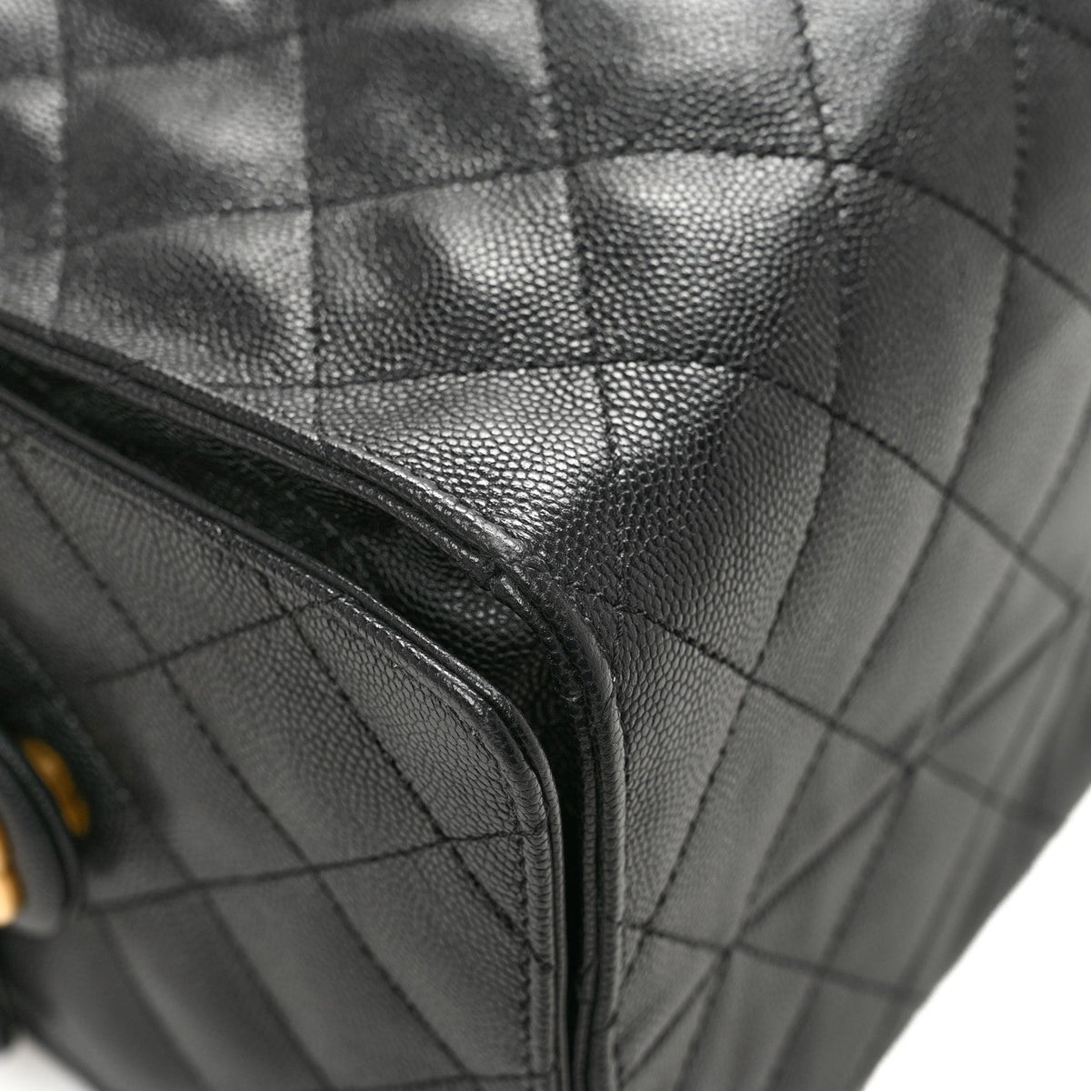 Medium Quilted Caviar Handbag