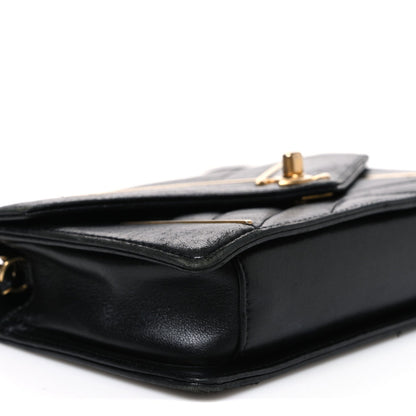 Quilted Lambskin Flap Shoulder Bag