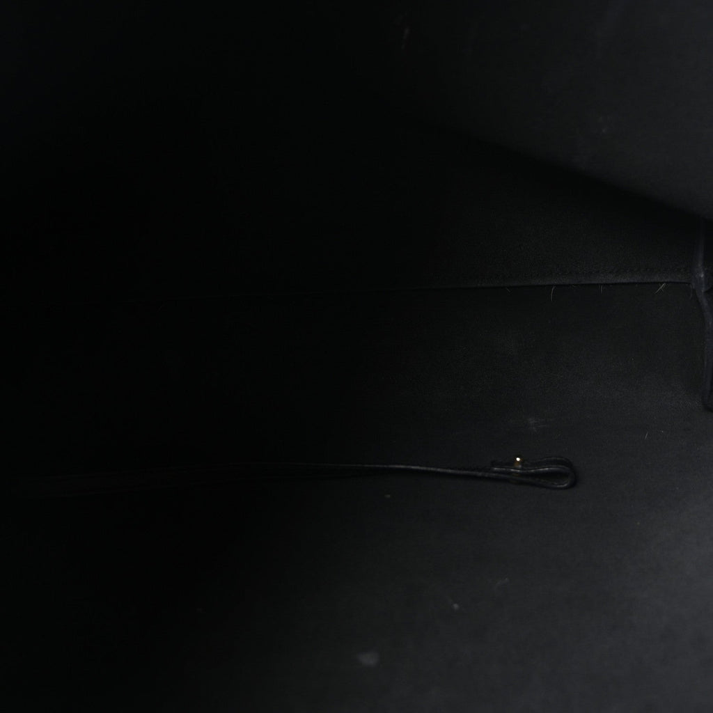 Saint Laurent Calfskin Large Shopping Tote Black