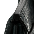 Hermes Togo Matte Alligator Birkin Touch 25 Vert Cypress
