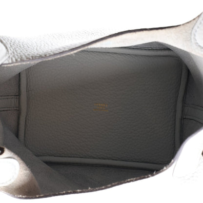Taurillon Clemence Picotin Lock 18 Pm Bl Handbag