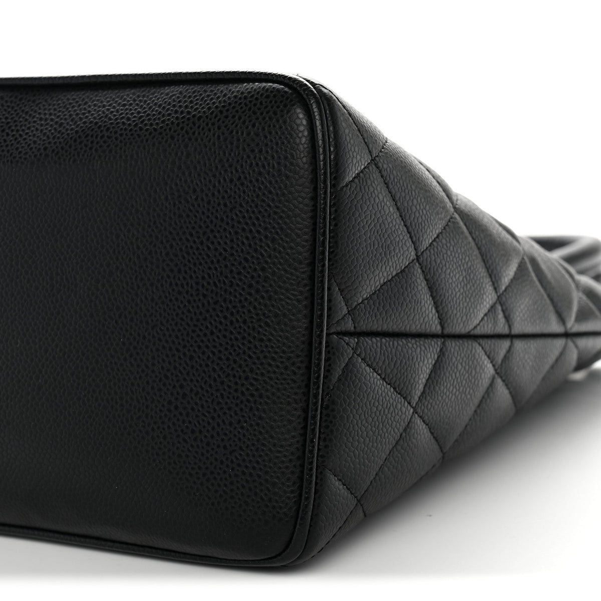Quilted Caviar Tote Bag