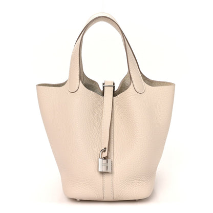 Taurillon Clemence Picotin Lock 18 Pm Cr Handbag