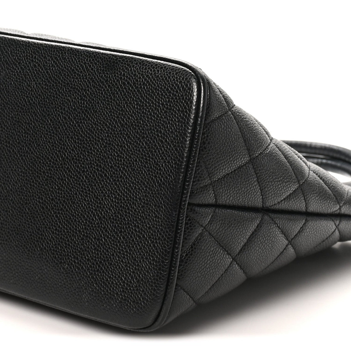 Quilted Caviar Tote Bag