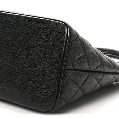 Quilted Caviar Tote Bag