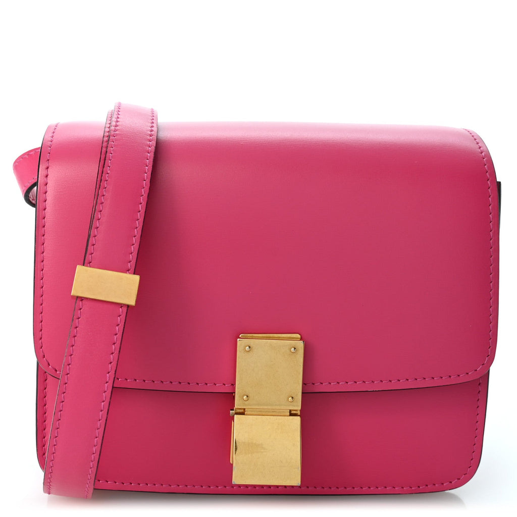 Celine Box Calfskin Small Classic Box Flap Bag Hibiscus