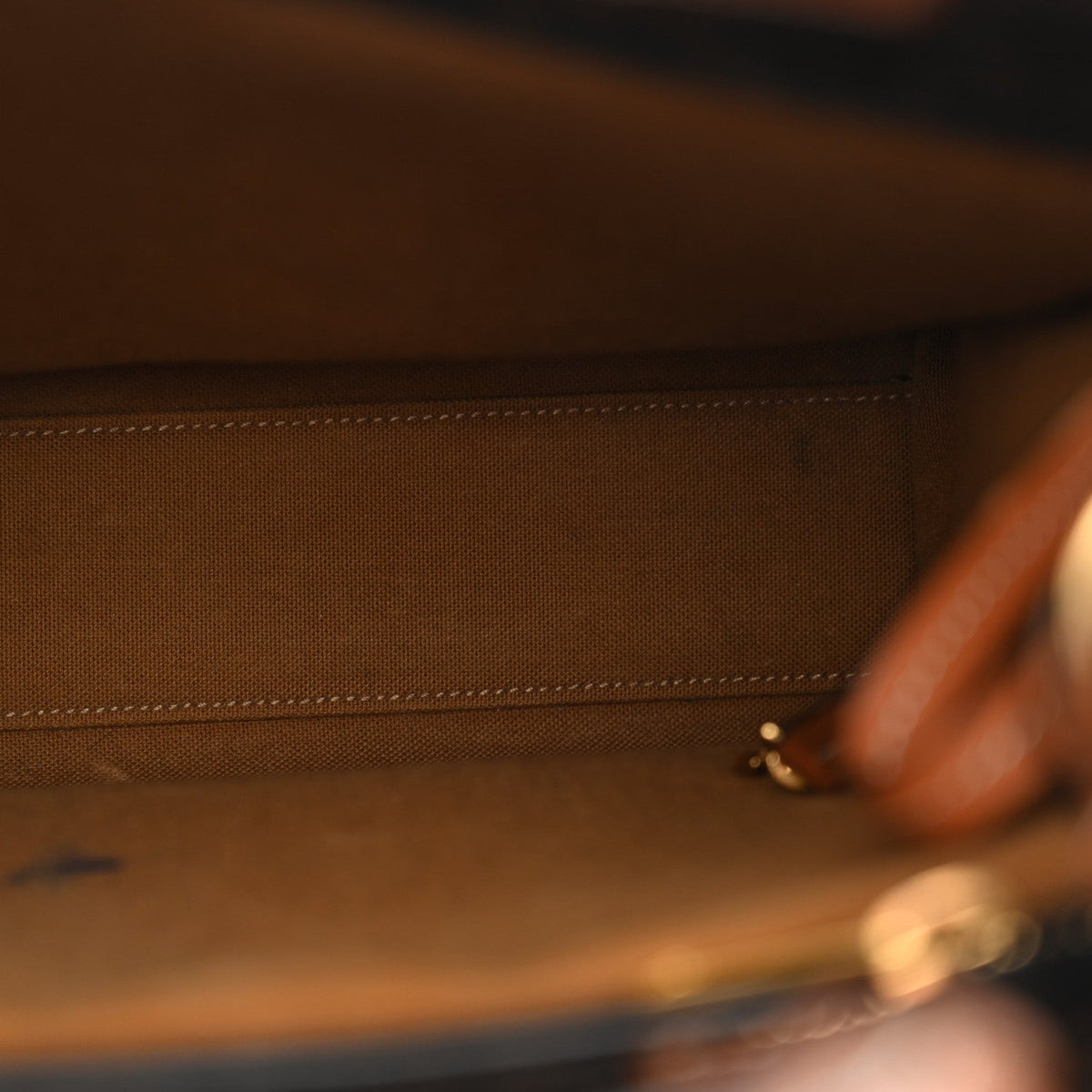 Small Calfskin Canvas Handbag