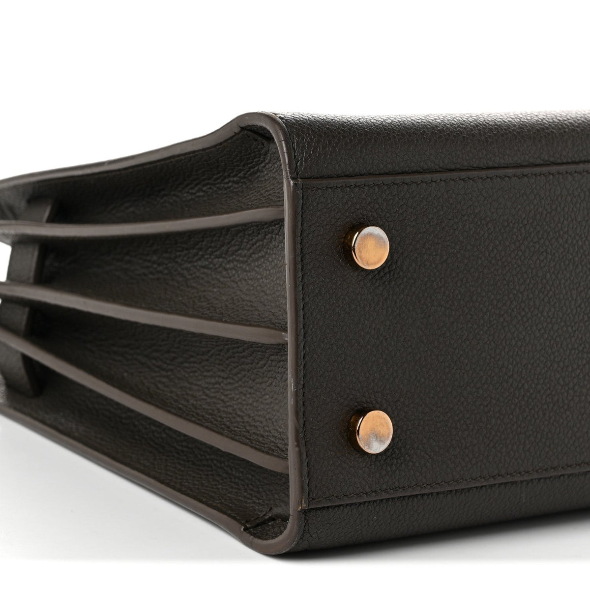Saint Laurent Grained Calfskin Baby Sac De Jour Fog
