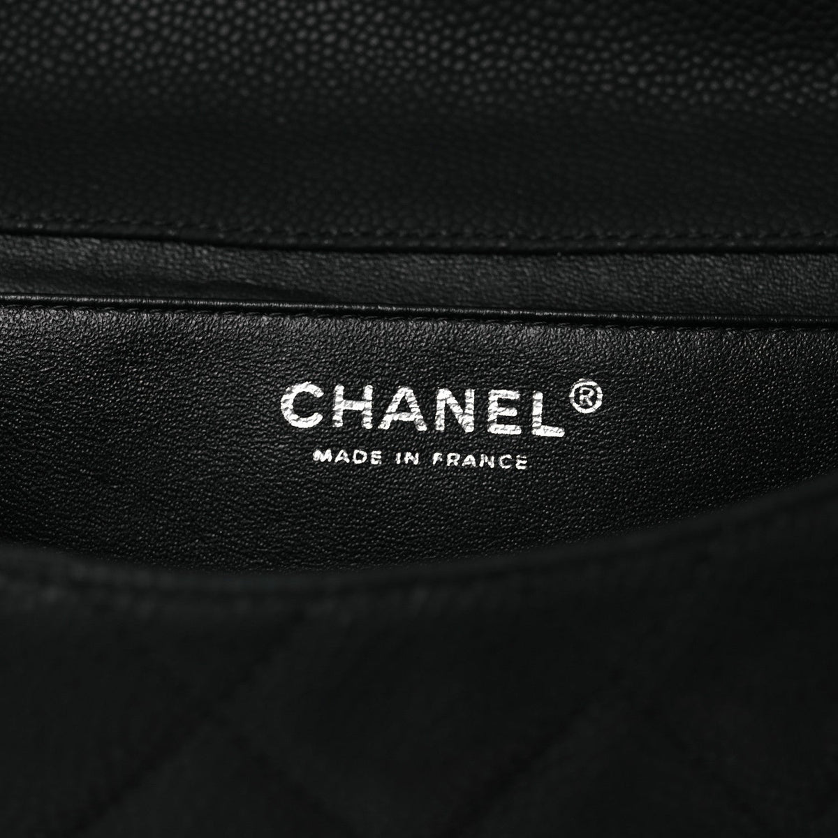 Quilted Caviar Clutch Bag