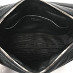 Prada Vitello Daino Soft Flap Crossbody Black