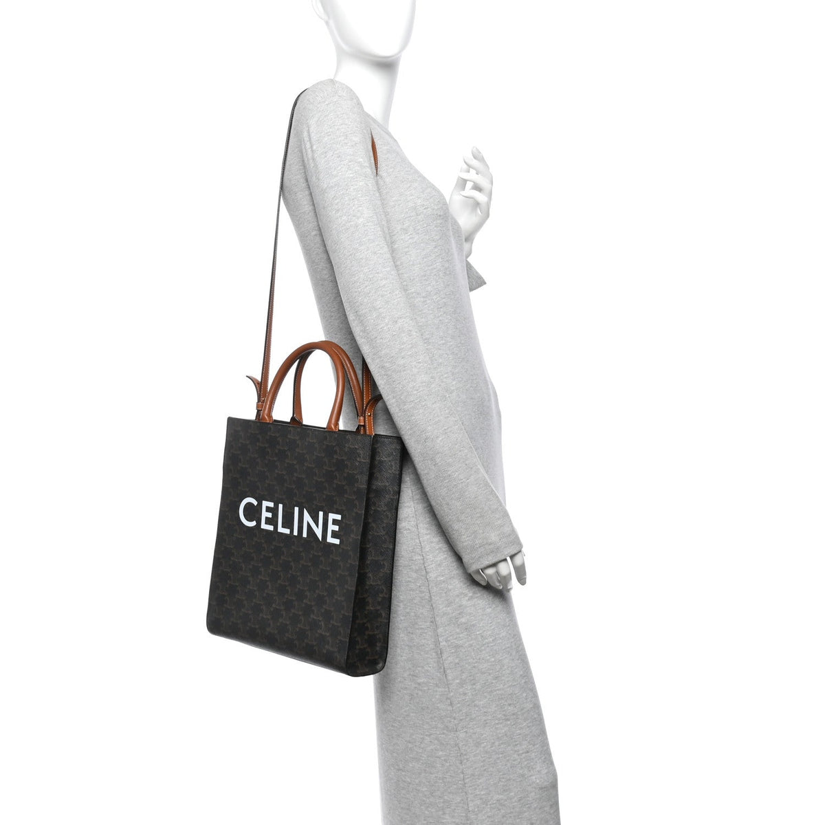 Small Calfskin Canvas Handbag