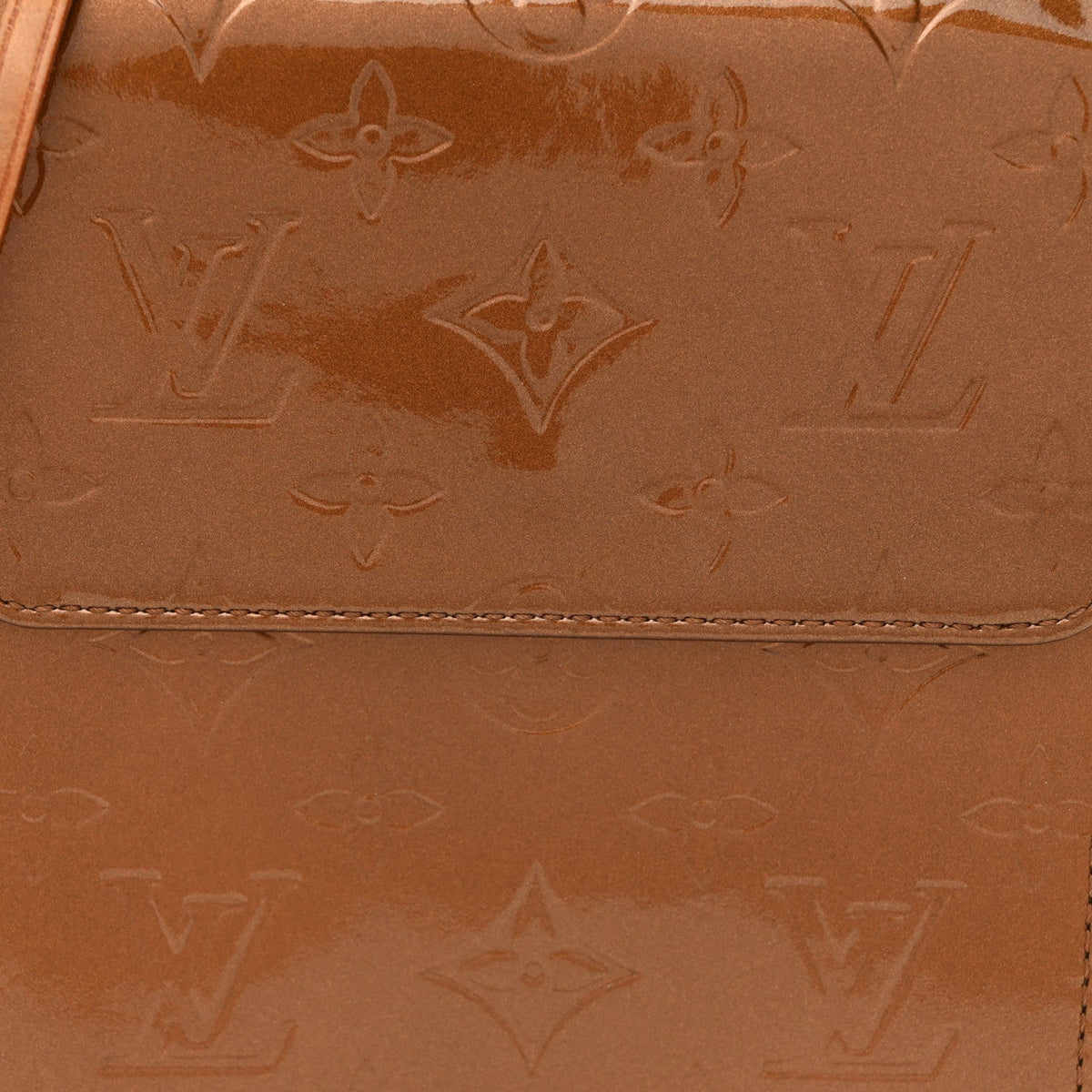 Vernis Mott Bronze Handbag