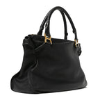 Chloe Calfskin Large Marcie Satchel Black