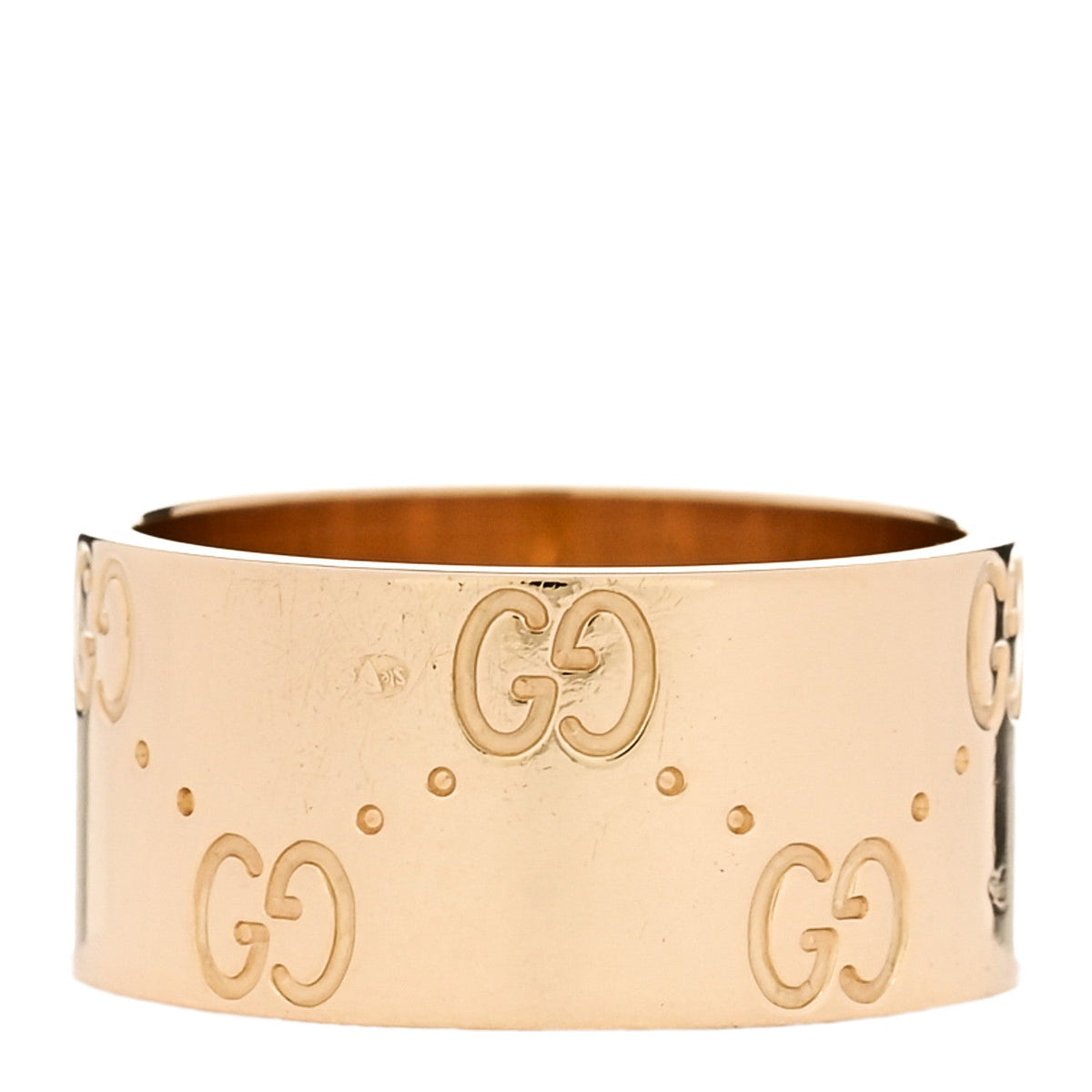 18K Yellow Gold 9mm Icon Band Ring 46 3.75