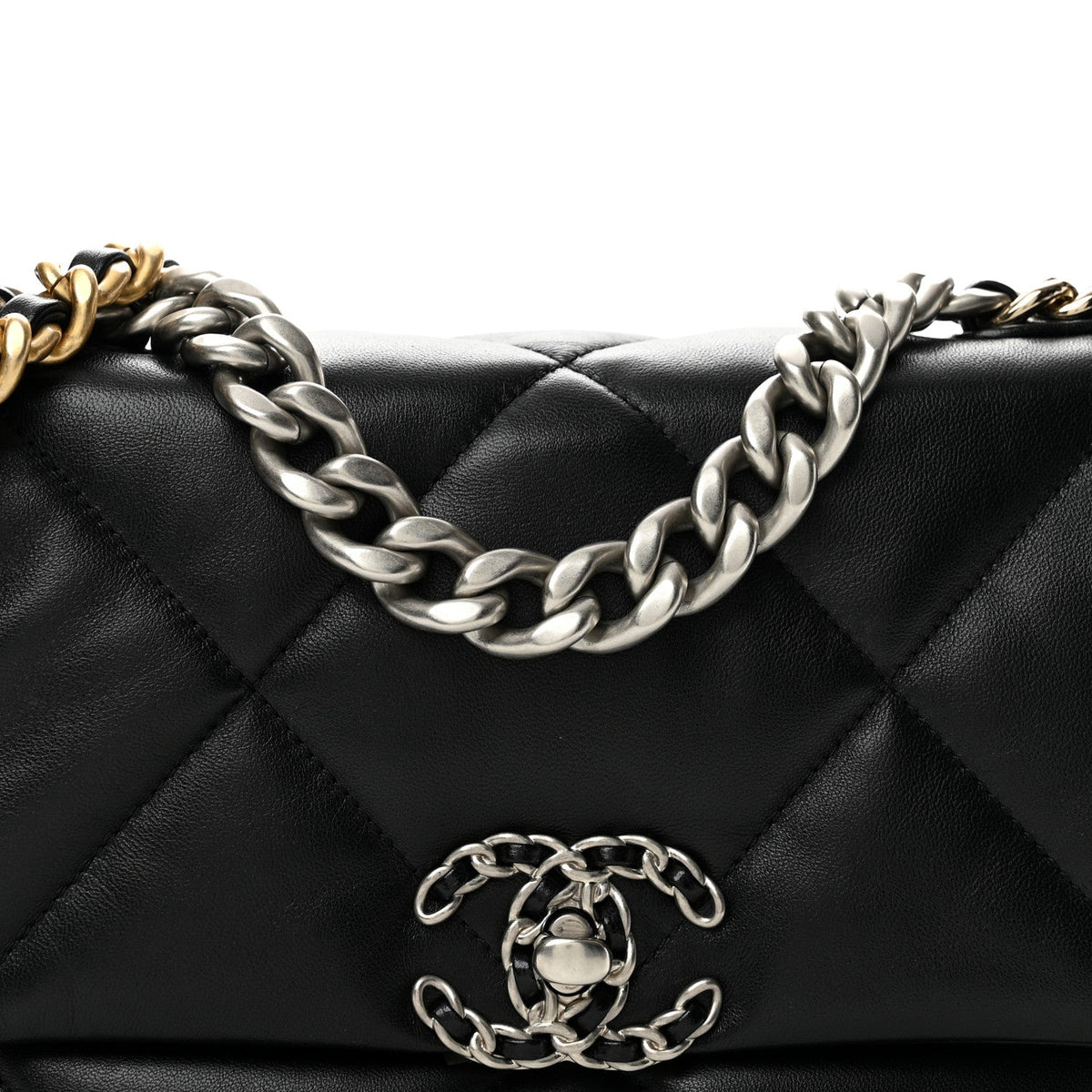 Medium Quilted Lambskin Flap Shoulder Bag