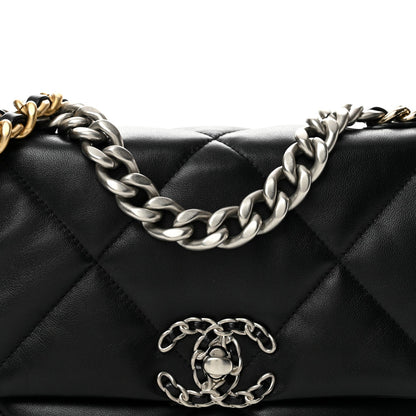 Medium Quilted Lambskin Flap Shoulder Bag