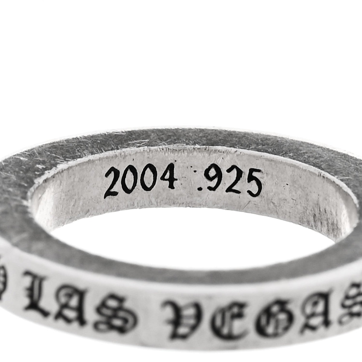 Chrome HeartsSterling Silver CH Las Vegas Fck You Spacer Ring 49 5