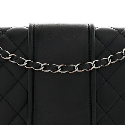 Quilted Lambskin Flap Shoulder Bag
