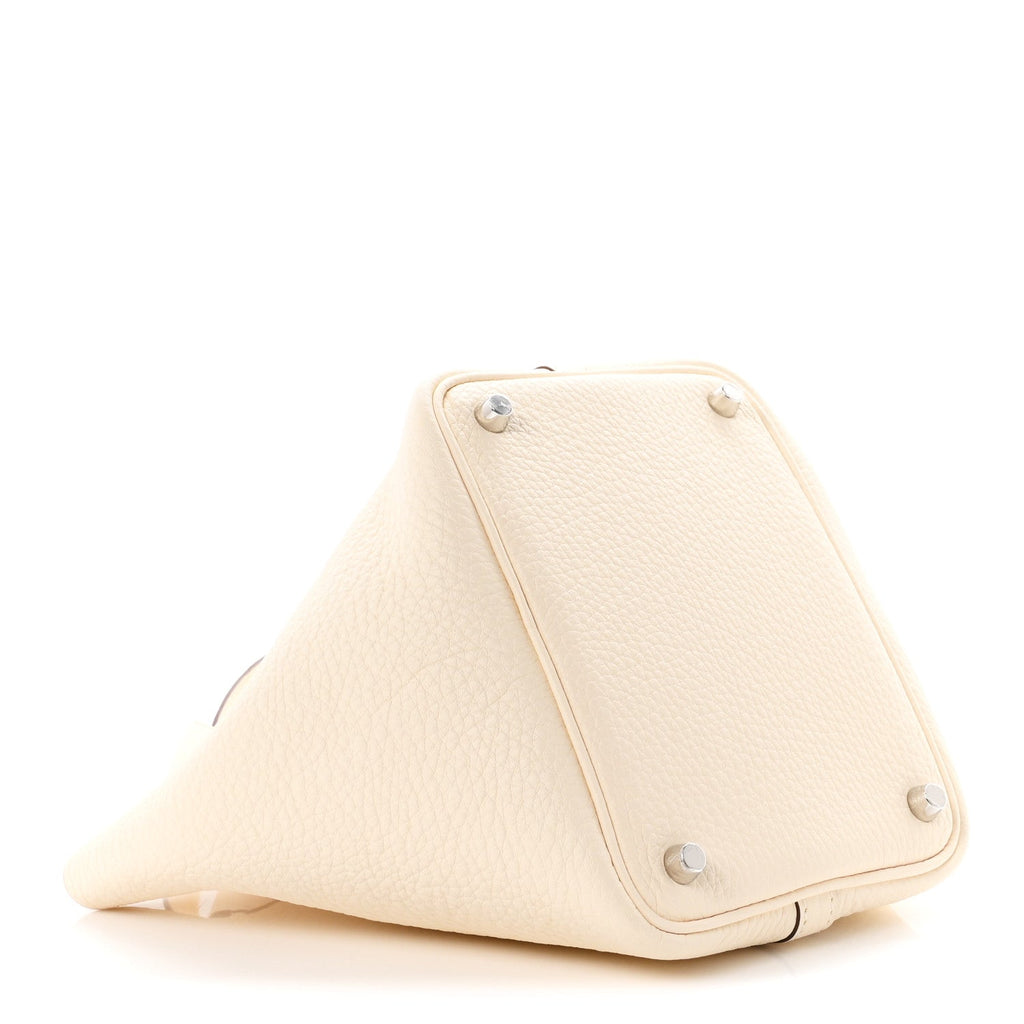 Hermes Taurillon Clemence Picotin Lock 18 PM Bag Nata