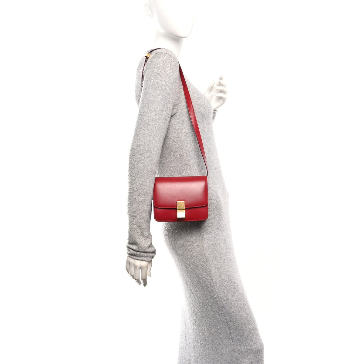 Small Calfskin Flap Shoulder Bag