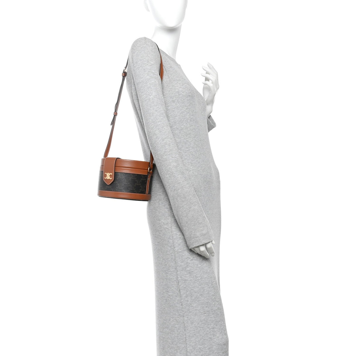 Medium Calfskin Canvas Handbag