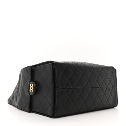 Medium Quilted Caviar Handbag