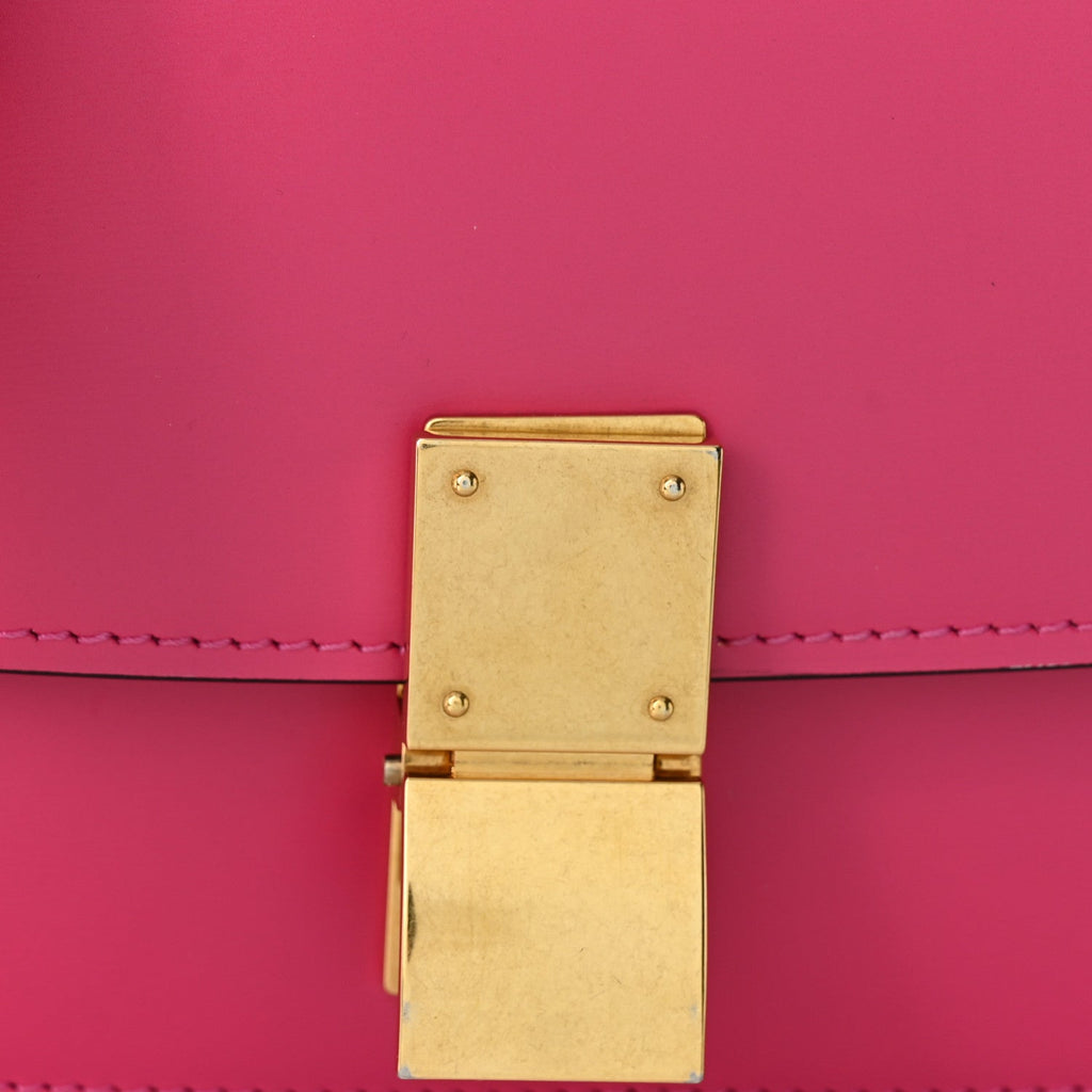 Celine Box Calfskin Small Classic Box Flap Bag Hibiscus