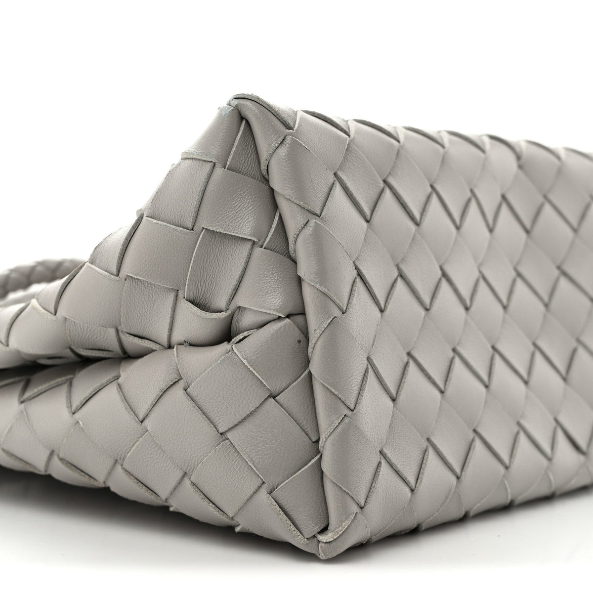 Bottega Veneta Nappa Intrecciato Small Andiamo Shoulder Bag Sterling