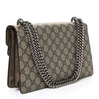 Gucci GG Supreme Monogram Small Dionysus Shoulder Bag Taupe