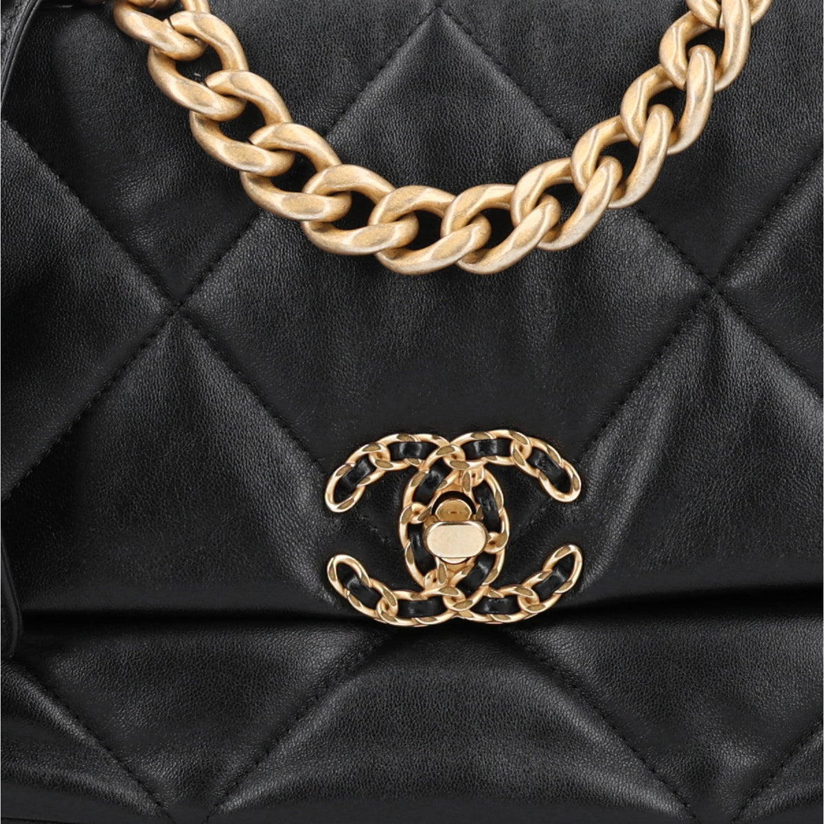 Medium Quilted Lambskin Flap Shoulder Bag