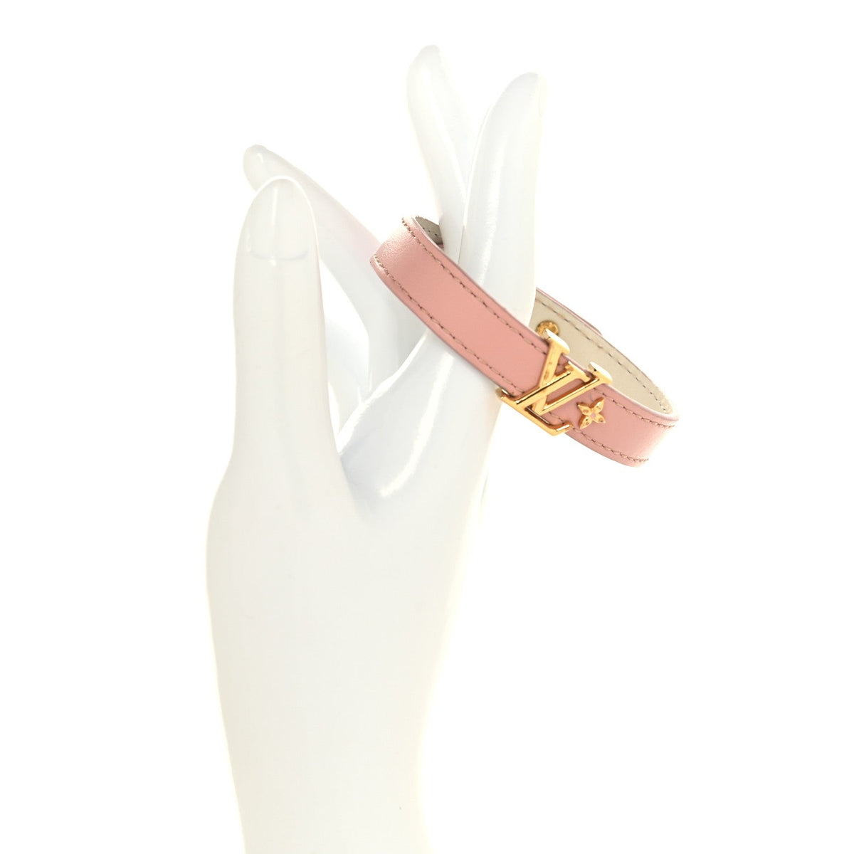 Calfskin Iconic Bracelet 17 Rose Poudre
