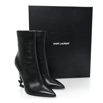 Saint Laurent Nappa Women's Vendome Opyum Ankle Boots 36 Black