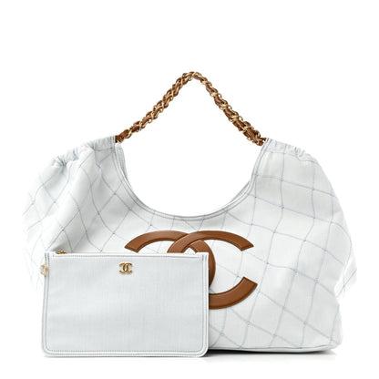 Small Quilted Calfskin Tote Bag