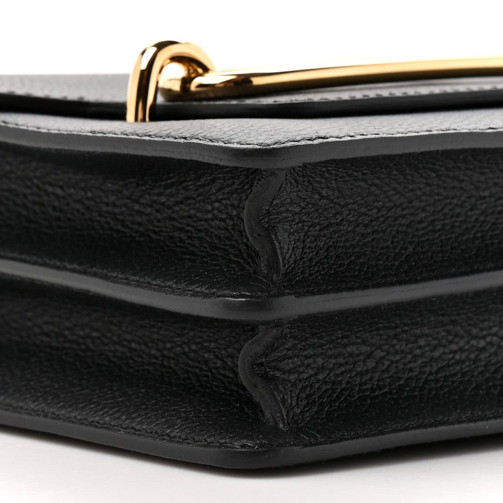 Hermes Evergrain Mini Sac Roulis Black
