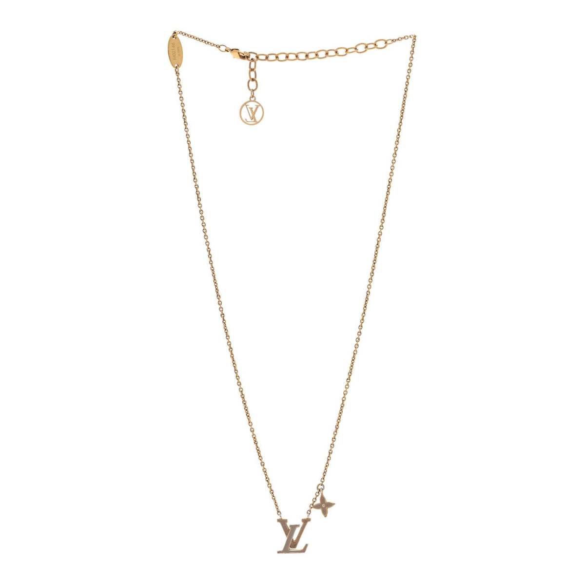 Enamel LV Iconic Necklace Marron Clair