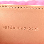 Saint Laurent Raffia Medium Monogram Kate Satchel Pink Glow