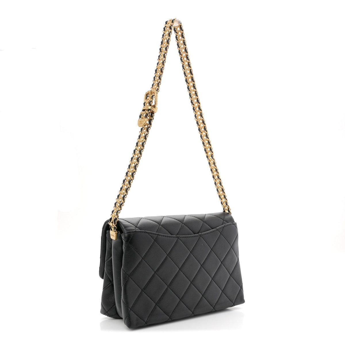 Mini Quilted Calfskin Flap Shoulder Bag
