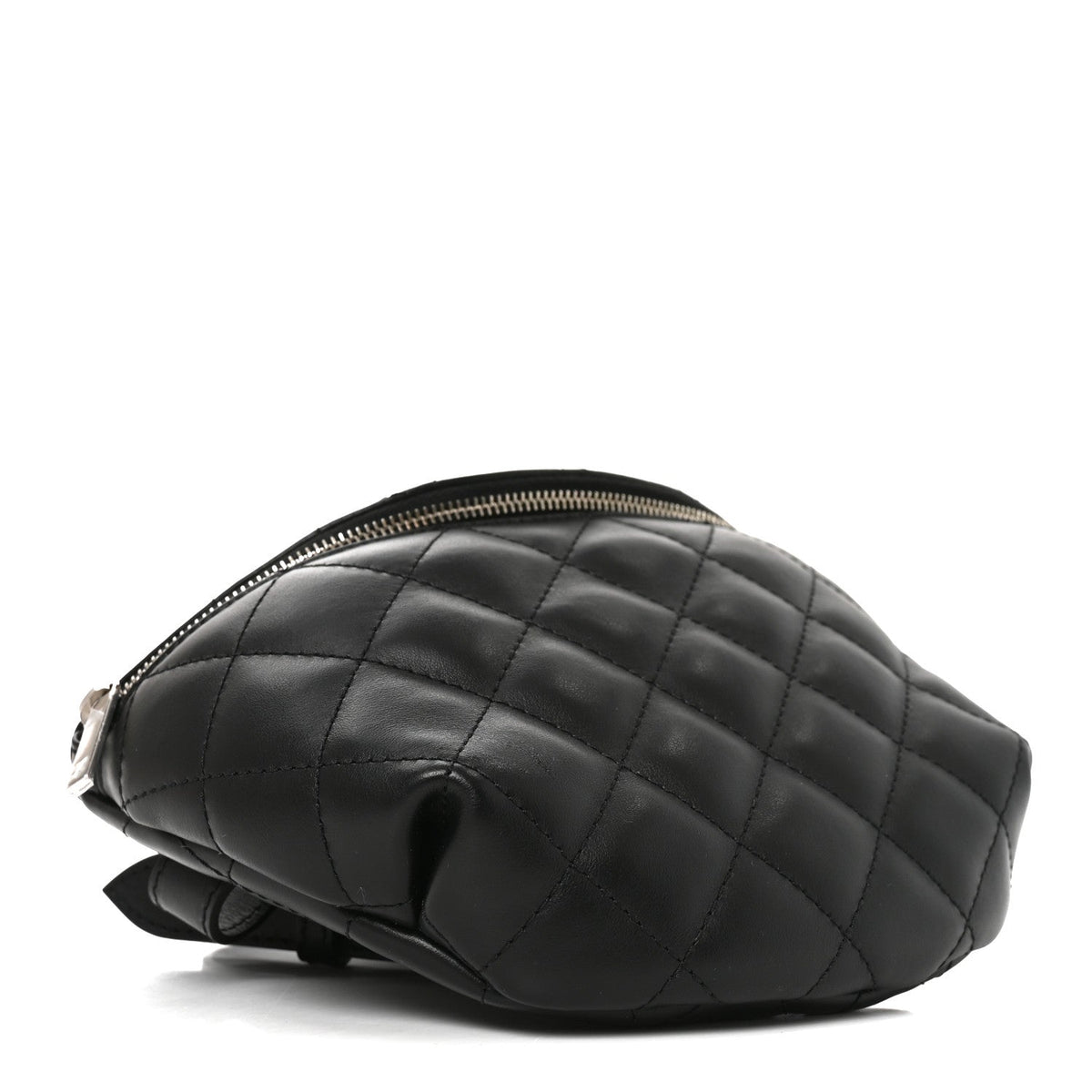 Chanel Calfskin Quilted Waist Belt Bag Black