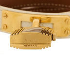 Hermes Stainless Steel Epsom 20mm Kelly Cadena Quartz Watch Craie