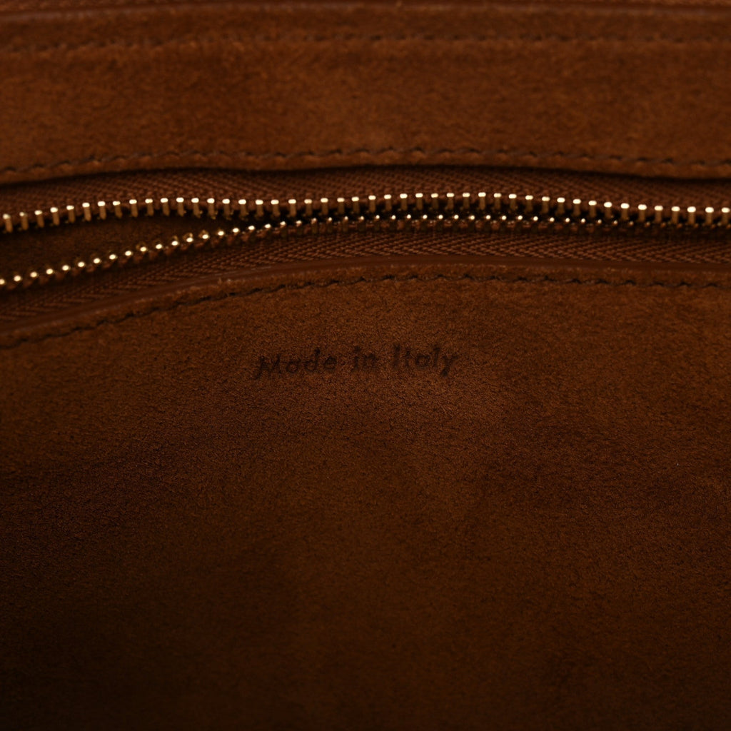 Celine Smooth Calfskin Medium Edge Shoulder Bag Camel