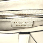 Christian Dior Grained Calfskin Saddle Bag With Strap Latte