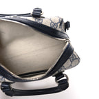 Gucci GG Supreme Calfskin Mini Ophidia Top Handle Bag Beige Blue