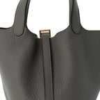 Hermes Taurillon Clemence Picotin Lock 18 PM Etain
