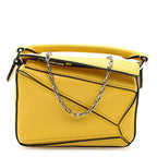 Loewe Calfskin Nano Puzzle Bag Yellow
