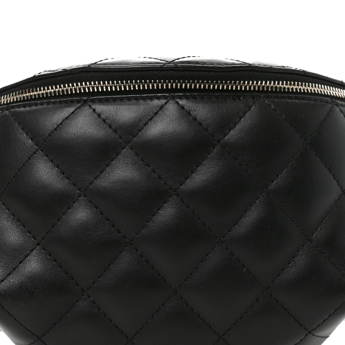 Chanel Calfskin Quilted Waist Belt Bag Black