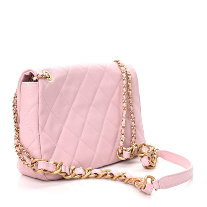 Medium Quilted Caviar Flap Shoulder Bag