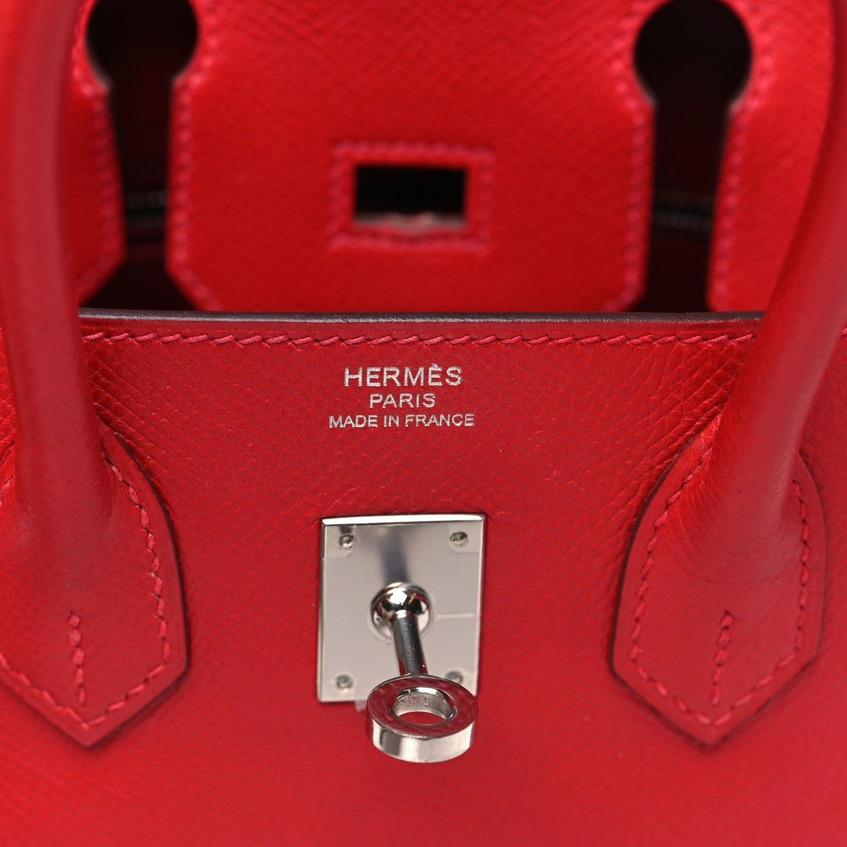 Hermes Epsom Birkin 25 Rouge Casaque