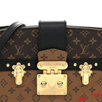 Louis Vuitton Reverse Monogram Trunk Clutch Bag Brown