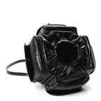 Off-White Calfskin Dumbo B Chain Pocket Bucket Bag Black